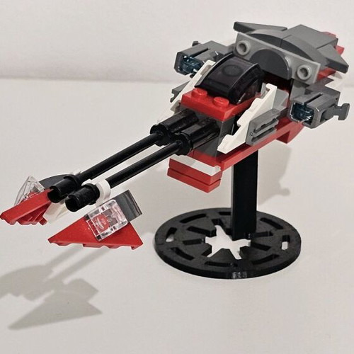 Lego Star Wars Empire Bike like new with base
