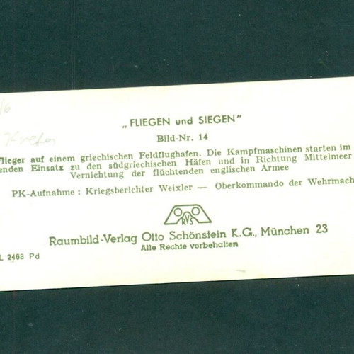German airplane stereoscopic photo like new, 6x13 cm