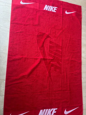 Nike beach towel new, embossed, 100% cotton 1x1.7 m