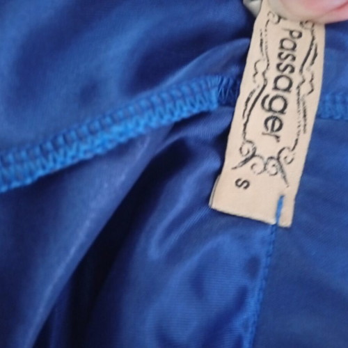 Passager strapless satin dress blue, like new, size S