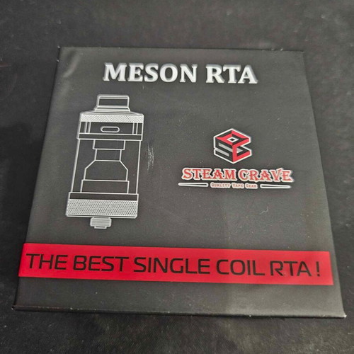 SteamCrave Meson RTA used with new extras