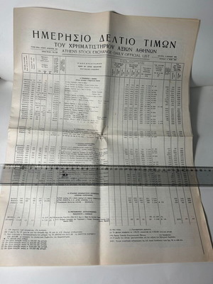 Athens Stock Exchange Daily Price List 06 06 1994 like new