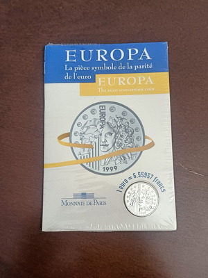 French silver coin 1999 new, euro conversion