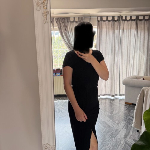 Black midi dress Hyper one size used