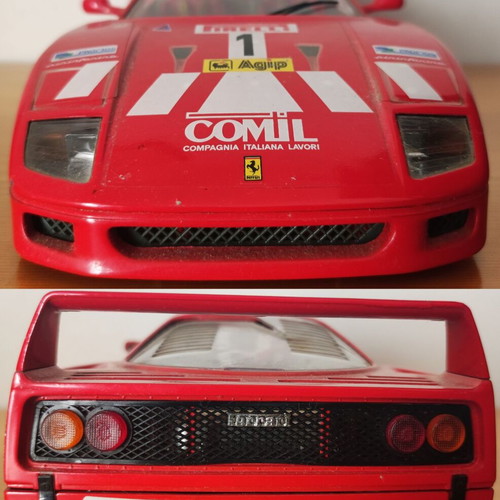 Burago Ferrari F40 1987 μινιατούρα αγωνιστικού αυτοκινήτου 1:18 κλίμακα
