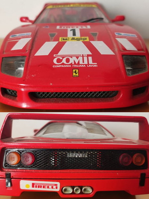 Burago Ferrari F40 1987 μινιατούρα αγωνιστικού αυτοκινήτου 1:18 κλίμακα