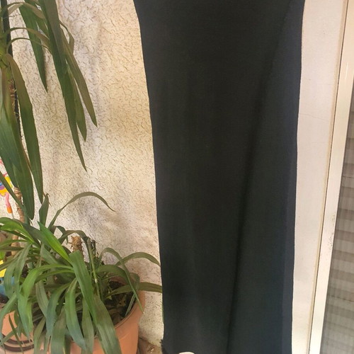 Black scarf like new, dimensions 30x2.20