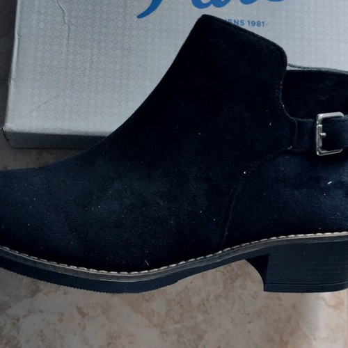 Parex suede ankle boots new, size 37 black