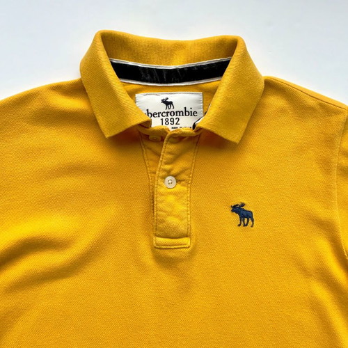 Abercrombie & Fitch Kids Polo Shirt Yellow Used Size L