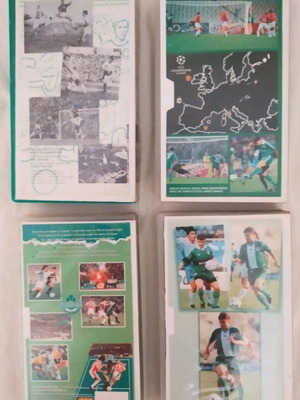 Panathinaikos retro video cassettes used, set of 4 (Trifylli magazine)