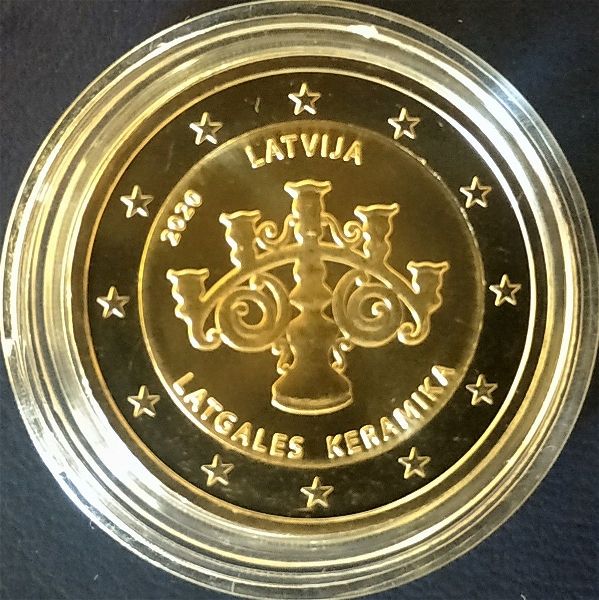 nomisma 2 evro - letonia 2020 - keramika tis latgalias (UNC)