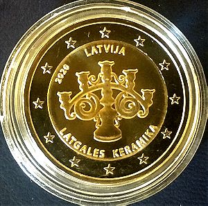 Νόμισμα 2 Ευρώ - Λετονία 2020 - Κεραμικά της Λατγαλίας (UNC)