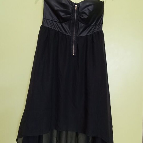 Forever strapless dress black like new, size S