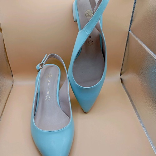 Envie Shoes leather pumps new, size 37, turquoise