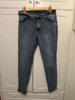 Elastic jeans XL new, blue, mid waist
