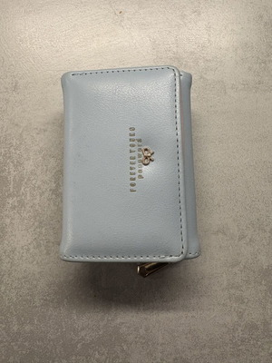 Forever Young Women's Small Trifold Wallet baby blue and pink like new
