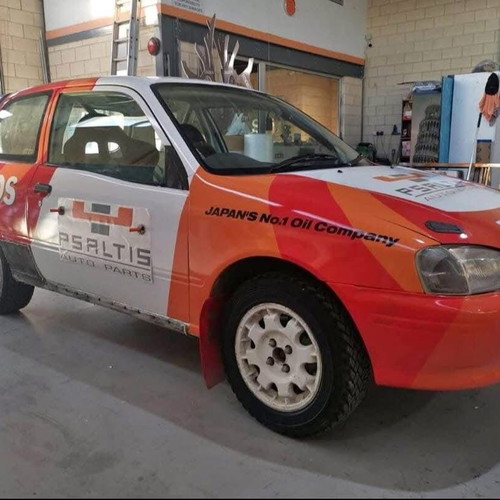 Toyota Starlet Rally Car used with upgrades and manual transmission