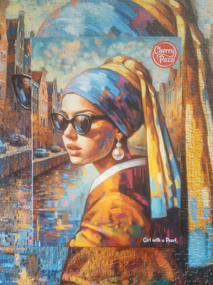 Cherry pazzi puzzle 1000 pieces like new, Girl with the earring