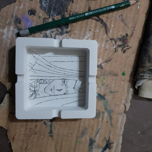 handmade ashtray Yugioh (Peg)