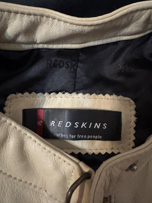 Redskins leather women's jacket, beige
