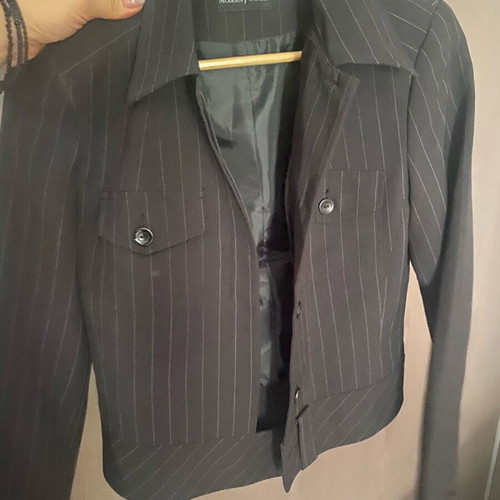 Black jacket with white stripe new