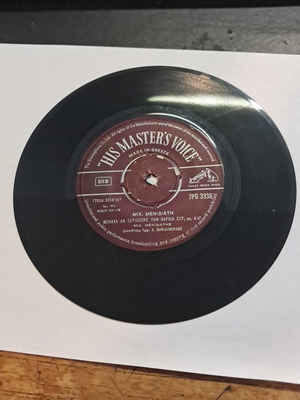 His Master's Voice δίσκος μεταχειρισμένος, Μιχ. Μενιδιάτης - Β. Γκίκα χωρίς εξώφυλλο