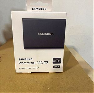 Samsung Portable SSD T7 USB 3.2 / USB-C 500GB 2.5" Titan Gray Σφραγισμένο