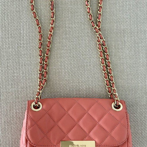 Michael Kors crossbody bag like new, orange leather, spacious
