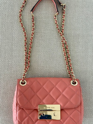 Michael Kors crossbody bag like new, orange leather, spacious