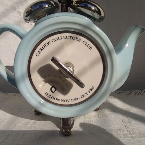 Cardew Collector's Club 1999 retro teapot clock used