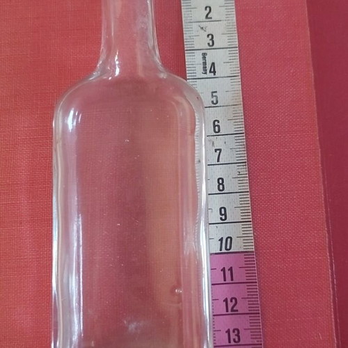 Vintage pharmaceutical bottle like new, thick glass, early 20th century style