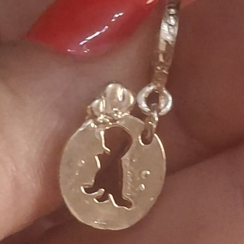 Charm for bracelets dangle rose gold like new