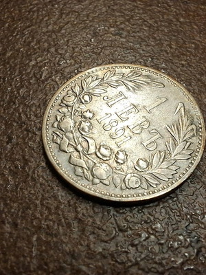 1 Lev 1891 used, silver 0.835