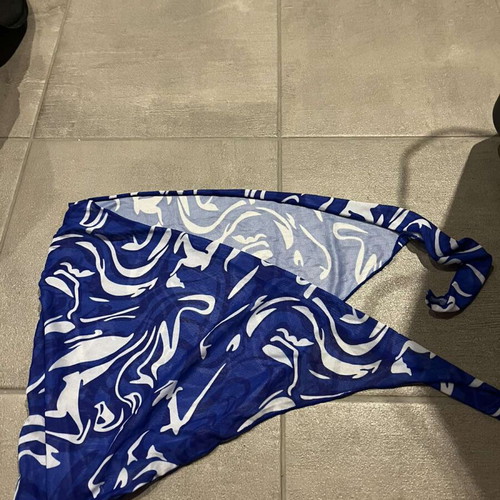 Sea pareo new, white and blue Decoro, size S