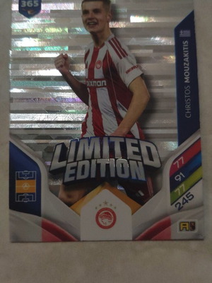 Panini 2026 Mouzakitis Limited Edition Card new condition