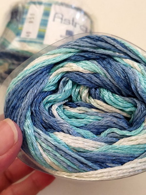 Astra Italy knitting yarn set 2, cotton and viscose, new