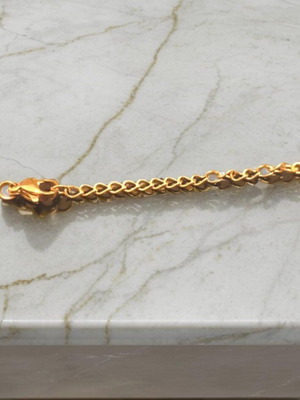 Extension 7cm for necklace or bracelet gold steel new