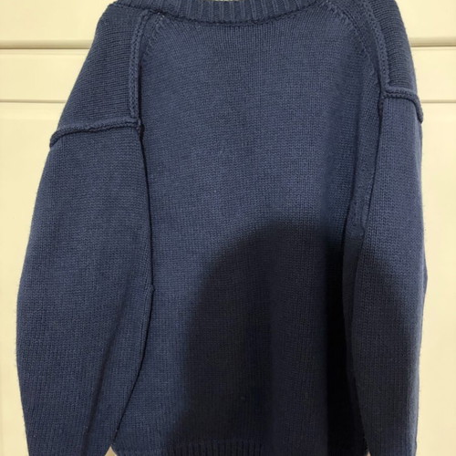 Zara knitted blue cardigan used, size small