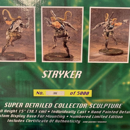 Cyberforce Stryker statue 38 cm like new, limited edition 1991/5000