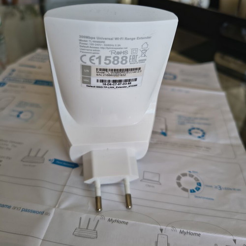 TP-Link TL-WA850RE Wi-Fi Range Extender N300, like new