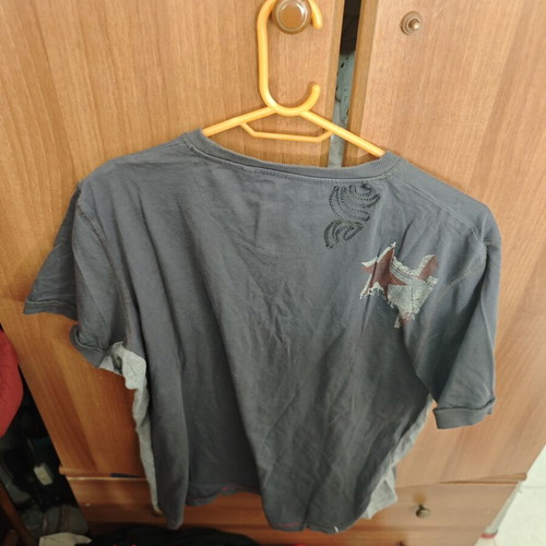 Next cotton T-shirt size L used, gray and red
