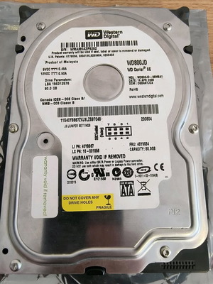 Western Digital WD800JD Internal HDD used, 80GB, SATA
