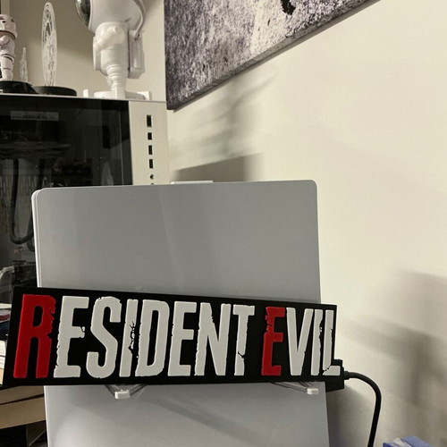 Resident Evil decorative logo new, PLA