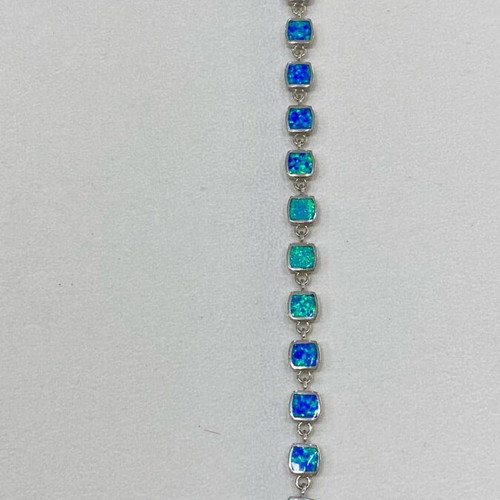 Silver (925) bracelet with blue opalite new