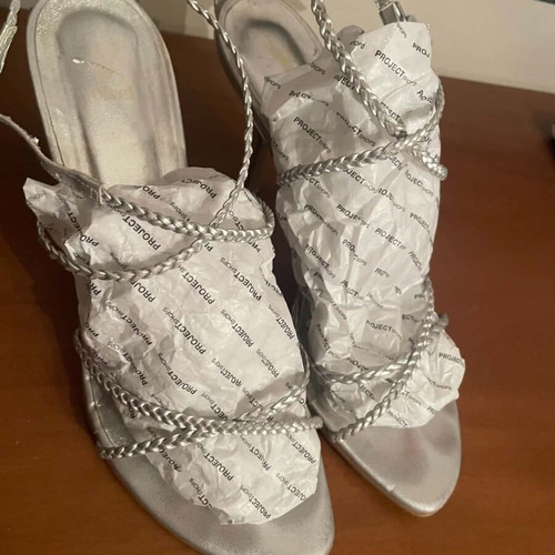 Women's sandals used, size 38, gray