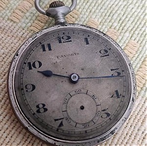 Παλιό ρολόι τσέπης κουρδιστό Favoris Swiss Made