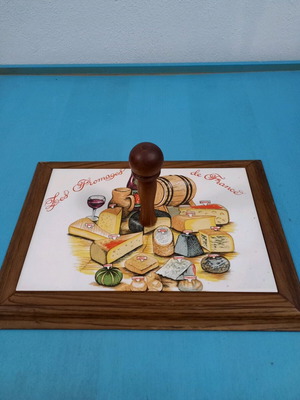 Vintage cheese board used 37×27 cm