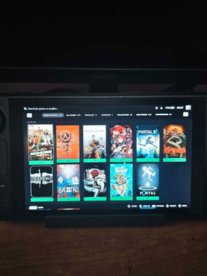 Steam Deck LCD 512GB μεταχειρισμένο με 512GB SD κάρτα, JSAUX Dock, χειριστήριο
