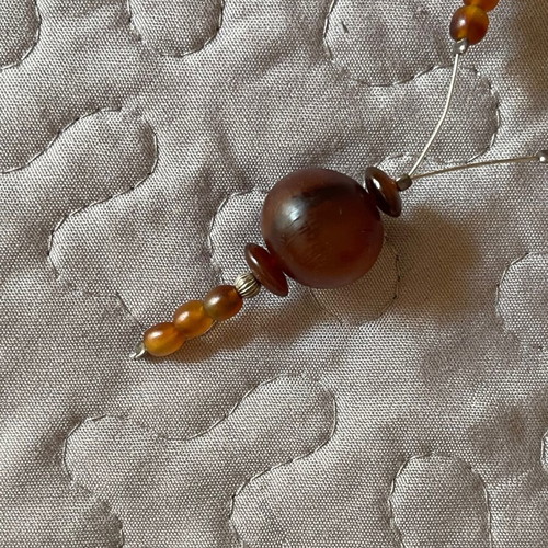 Vintage necklace handmade silver 925 and wood like new