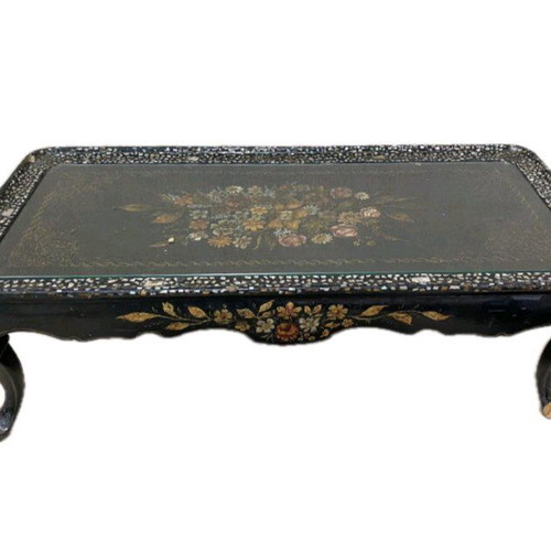 Chinese furniture set like new with mother-of-pearl and jade inlays
